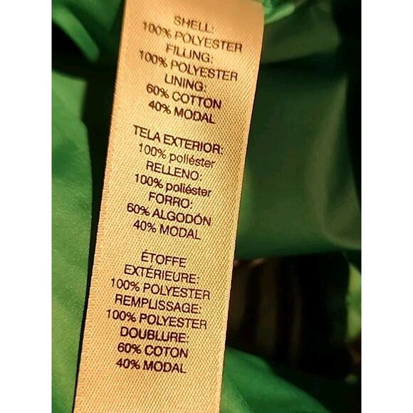 Chico's Zenergy Vest Womens Size 1 Green* Black Quilted Full Zip. See Details - Picture 5 of 6